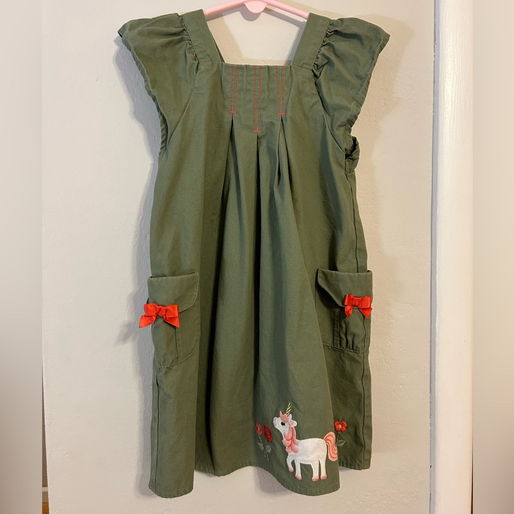 Girls Gymboree Unicorn Garden dress